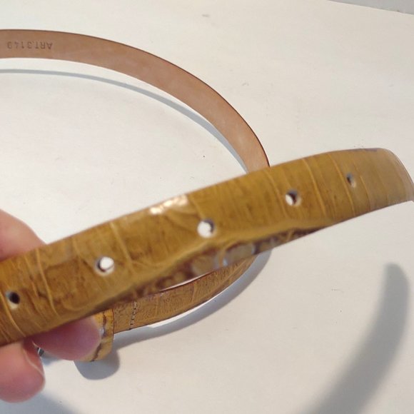 Araldi Tan Leather Belt - Picture 4 of 8